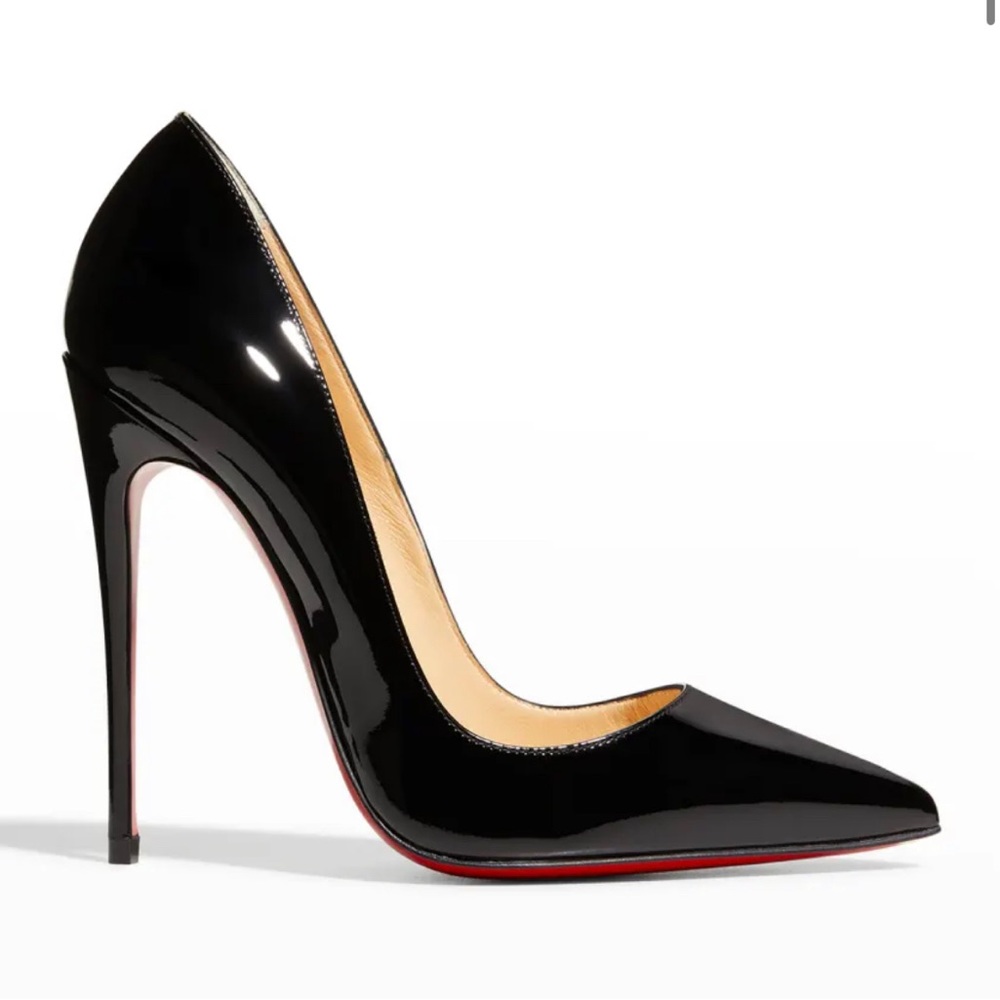 Christian Louboutin So Kate Black Patent 120mm